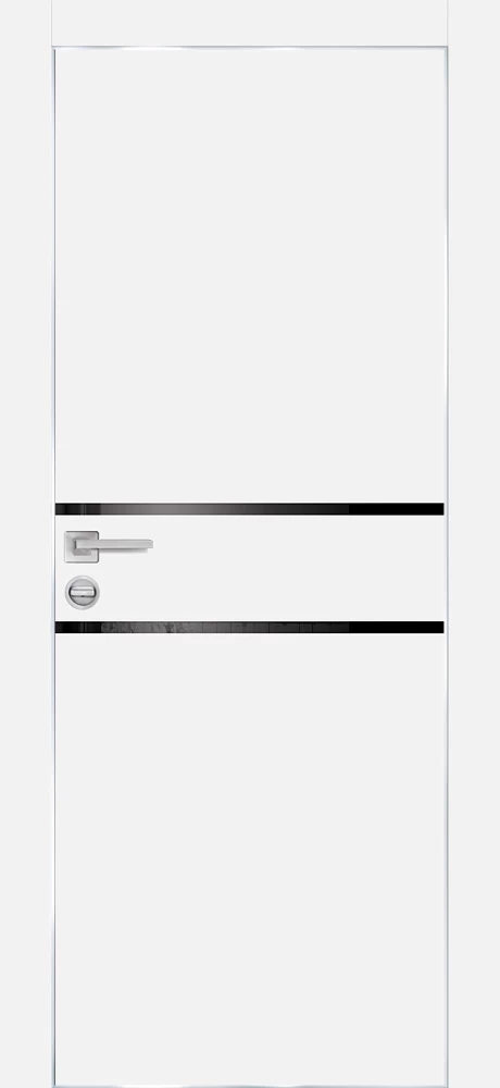 Фото Межкомнатная дверь PX-18 AL кромка с 4-х ст. Белый матовый