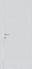 Межкомнатная дверь PX-12  AL кромка с 4-х ст. Сапфир матовый