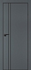 Межкомнатная дверь P-20  черный молдинг PET,  кромка ABS черная c 4-х ст. Графит матовый