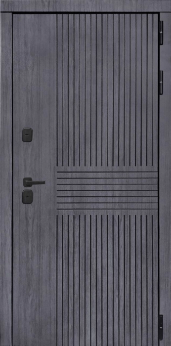 Входная дверь Берген ФЛ-701 (10мм, дуб шоколад) внешняя сторона